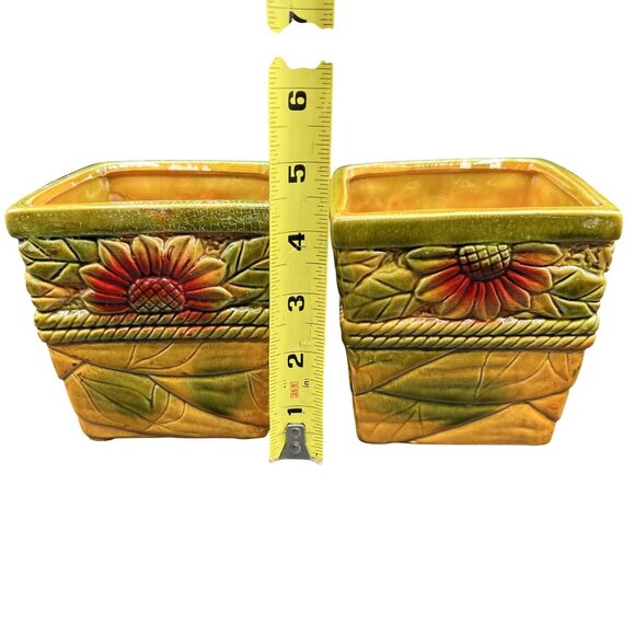 Robinson Ransbottom Pottery Company Vintage "Celestial Sun Moon" Unique Set Of 2 - Picture 5 of 11